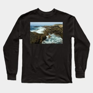 The Tide Rolls in at Point Lobos Long Sleeve T-Shirt